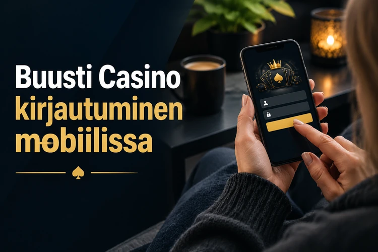 Buusti Casino kirjautuminen mobiilissa