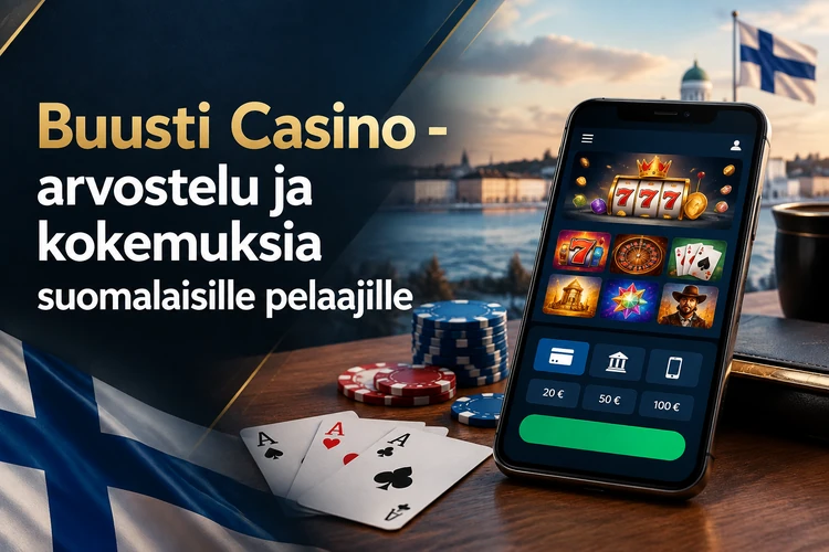 Buusti Casino - arvostelu ja kokemuksia suomalaisille pelaajille